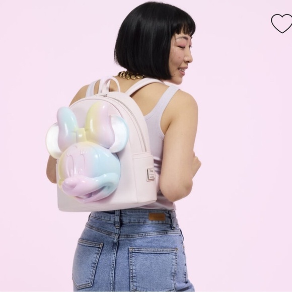 NEW Loungefly Minnie Mouse Pastel Tie-Dye Mini Backpack